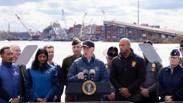 Joe Biden visitó Baltimore: "Vamos a mover cielo y tierra para reconstruir este puente"
