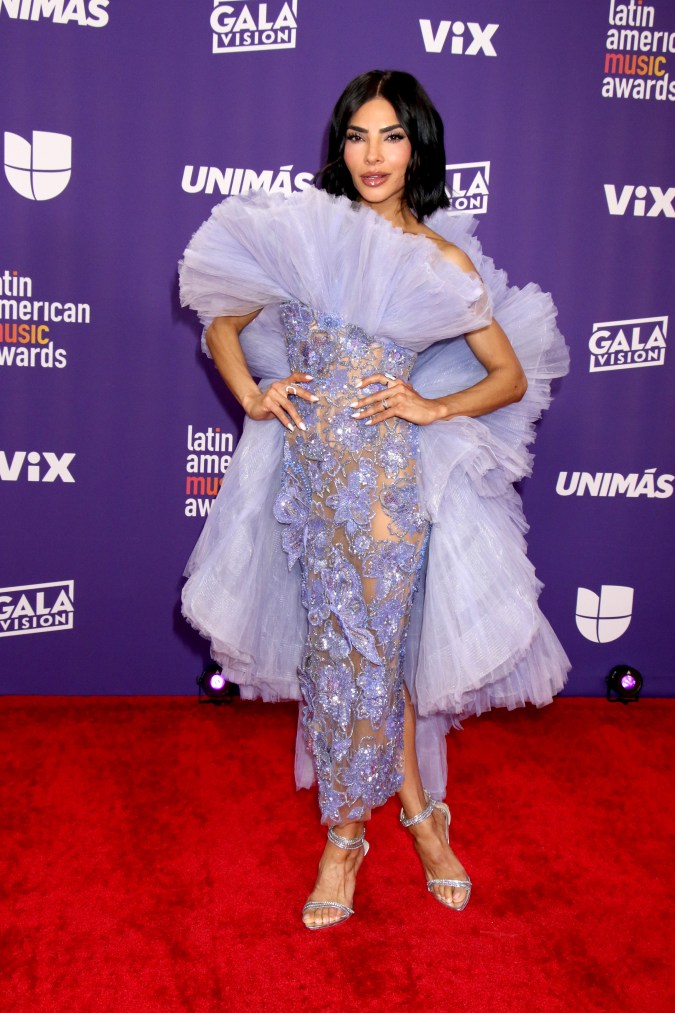 Alejandra Espinoza, presentadora de televisión.