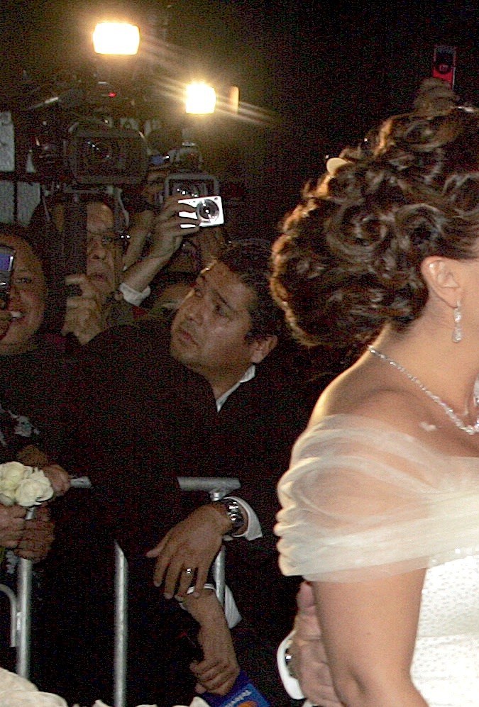 Angélica Vale junto a Otto Padrón el día de su boda en el año 2011.