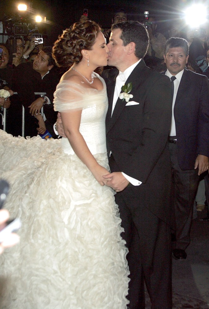 Angélica Vale junto a Otto Padrón el día de su boda en el año 2011.