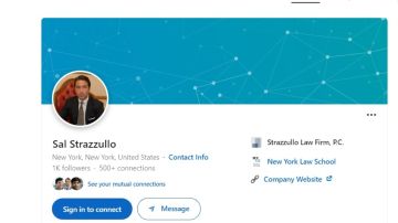 Página en LinkedIn de Salvatore Strazzullo.