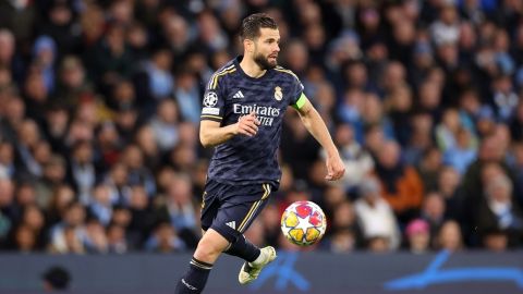 Nacho durante el partido ante el Manchester City.