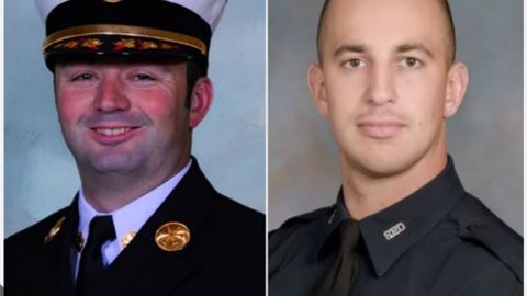 Los oficiales Michael Hoosock (37) y Michael Jensen (29) murieron baleados en Nueva York.