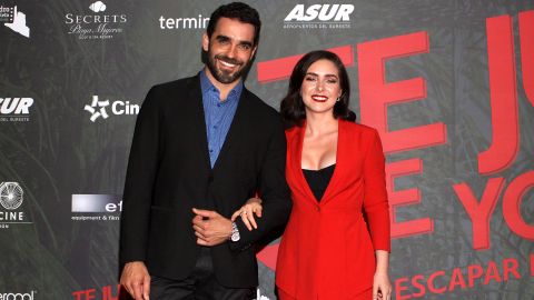 Marcus Ornellas junto a su pareja sentimental Ariadne Díaz.