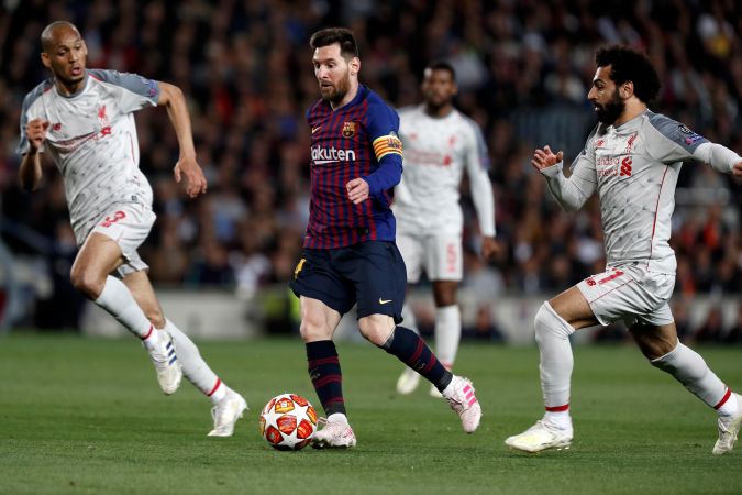 Messi y Salah enfrentados en Champions League 2019.