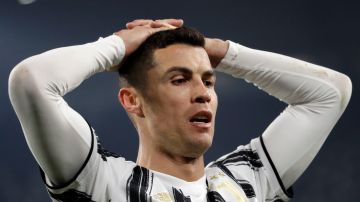 Cristiano Ronaldo durante un partido de la Juventus en 2021.