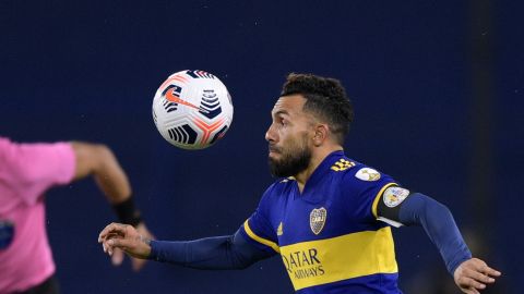 Carlos Tevez en su segunda etapa como jugador en el Boca Juniors.