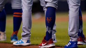 Medias de los jugadores de los  New York Mets. Foto referencial.