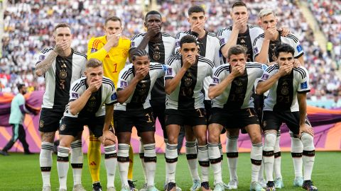 Equipo de fútbol de Alemania durante el Mundial de Fútbol de Qatar 2022.