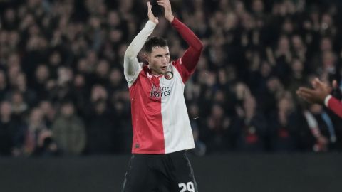 Santiago Gimenez, jugador mexicano del Feyenoord.