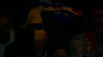 Hincha del FC Barcelona en el Parque de los Príncipes.
