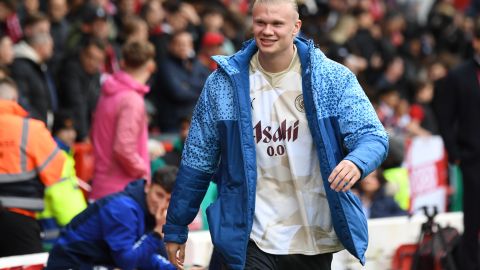 Erling Haaland durante un compromiso del Manchester City ante Nottingham Forest por la Premier League.