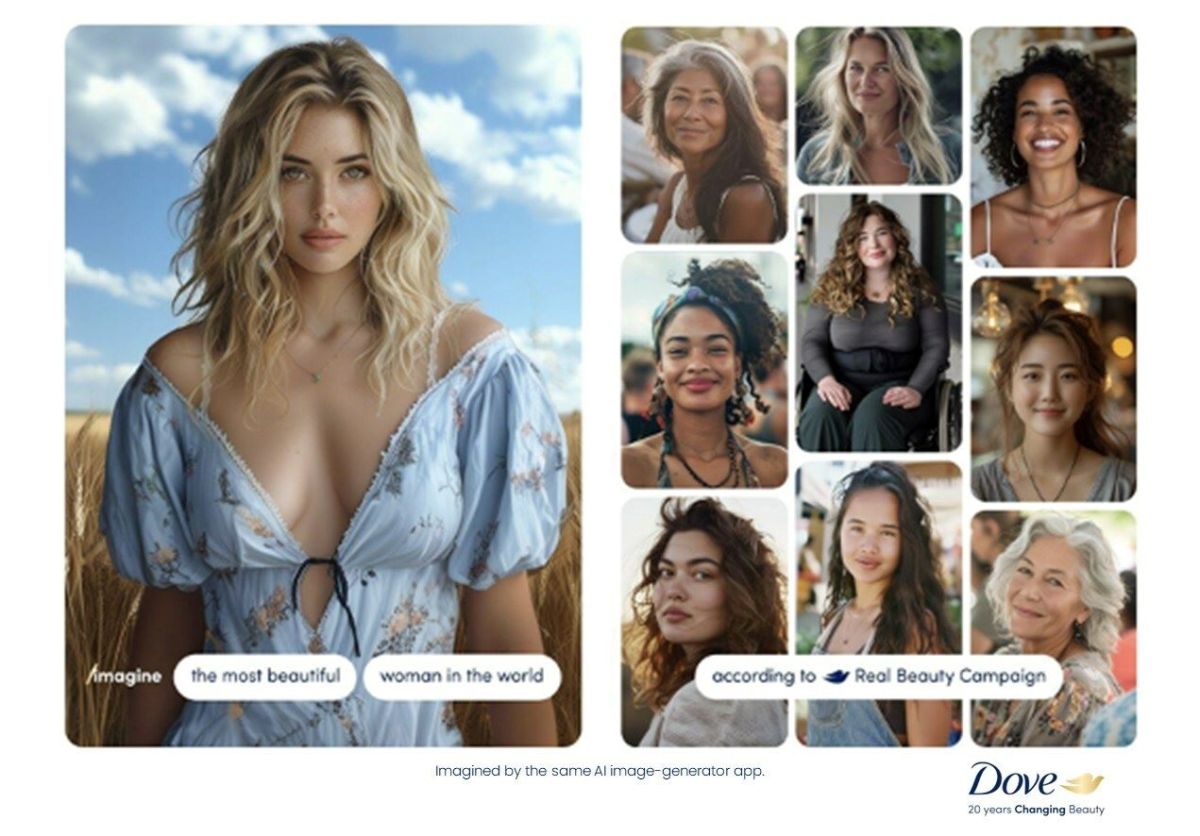 Dove se compromete a no utilizar la Inteligencia Artificial en su publicidad para representar mujeres
