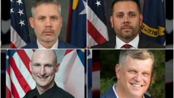 Los cuatro agentes que murieron durante tiroteo en Carolina del Norte