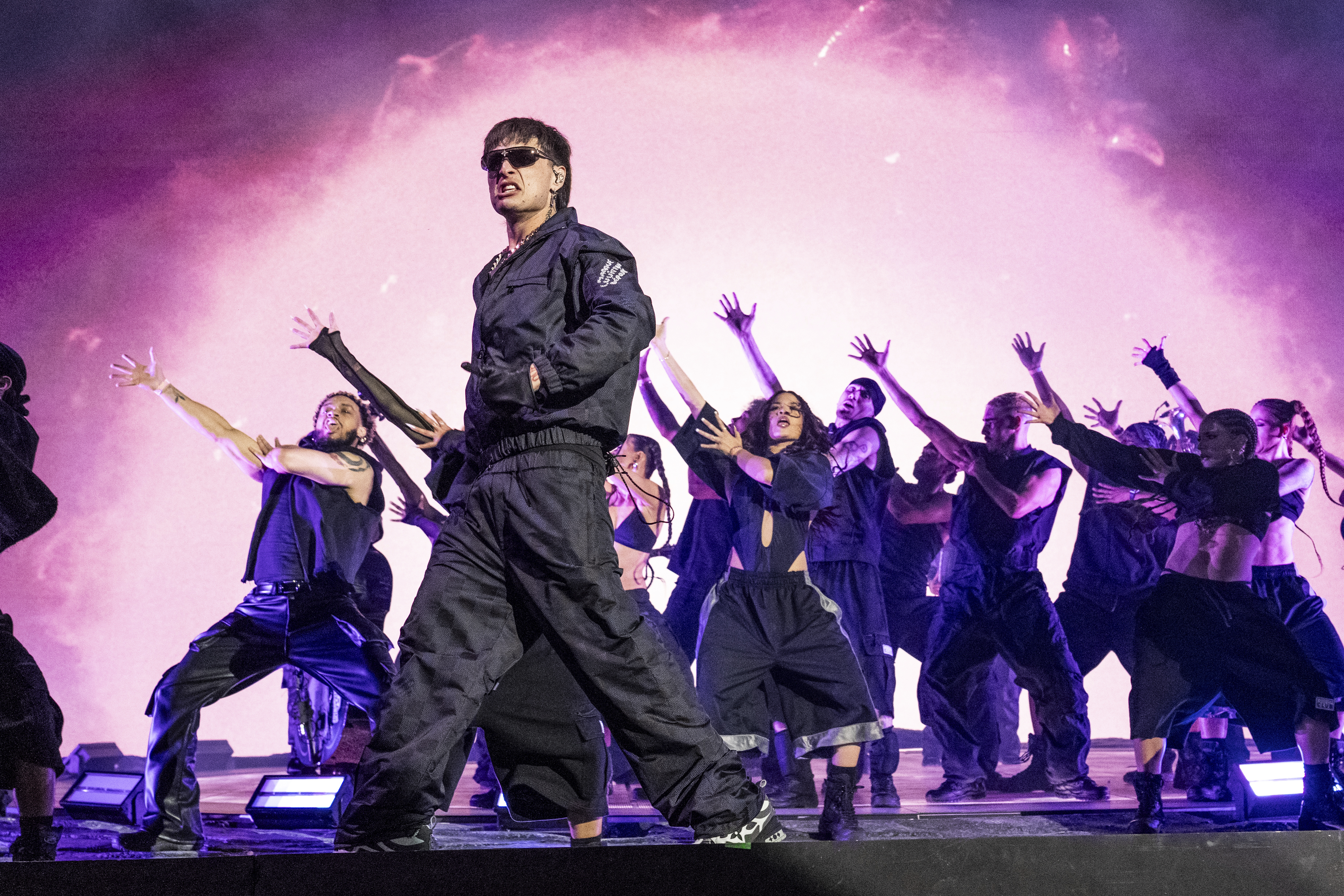 Peso Pluma en la presentación en el segundo fin de semana de Coachella.