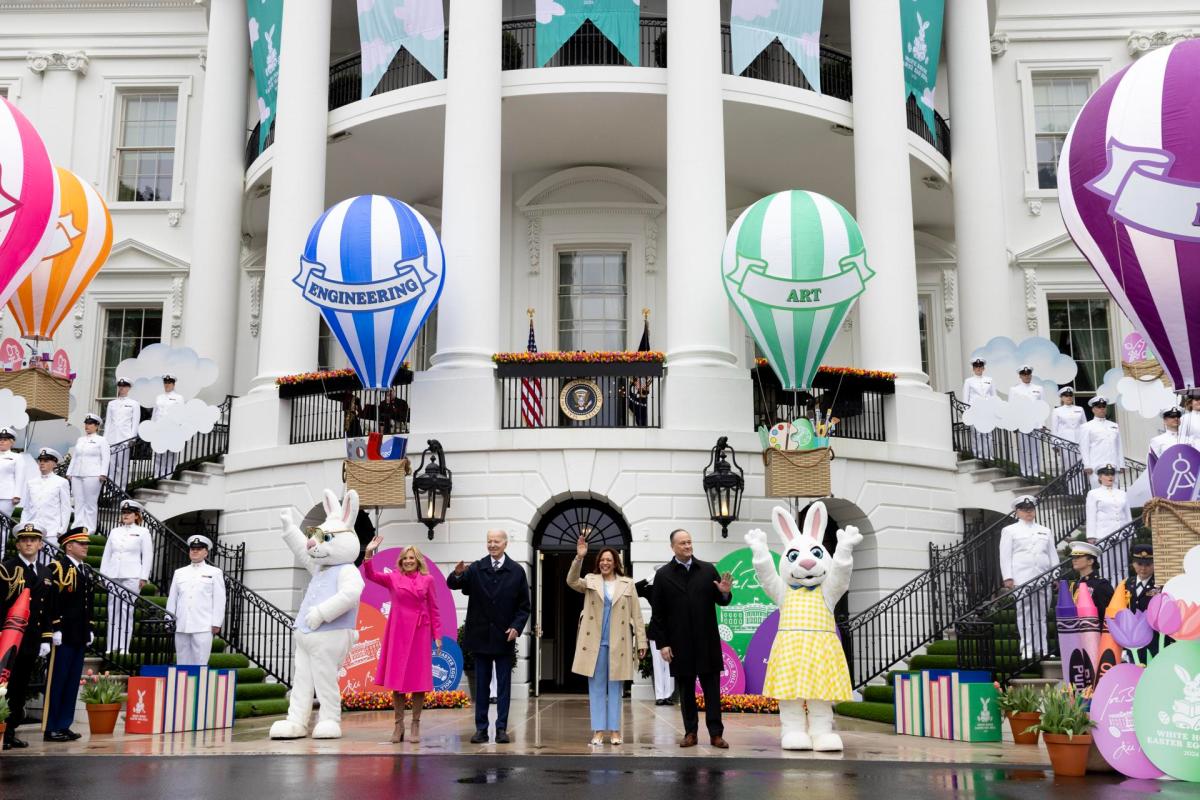 Biden abrió la Casa Blanca a miles de niños por la Pascua, en momento clave para la campaña