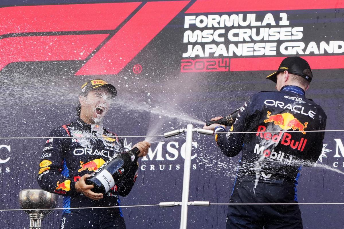 Max Verstappen se llevó el Gran Premio de Japón y “Checo” Pérez terminó de segundo