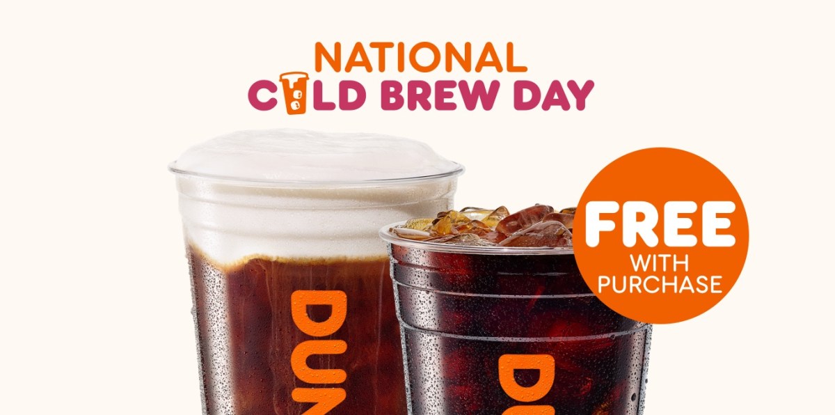 Dunkin celebra el Día Nacional del Cold Brew con una dulce oferta