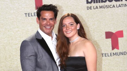 Cristián de la Fuente y su hija Laura en el año 2021.