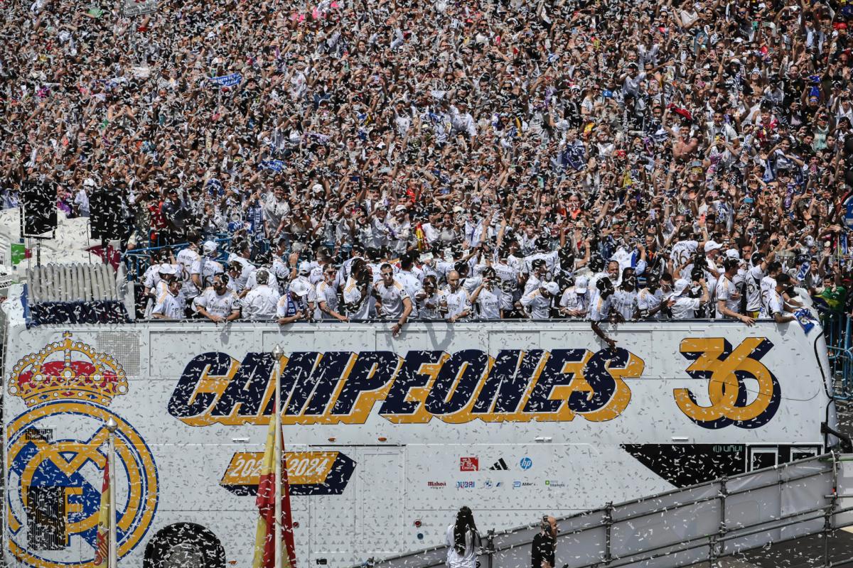 El Real Madrid celebró por todo lo alto su liga número 36 con la Champions League en la mira
