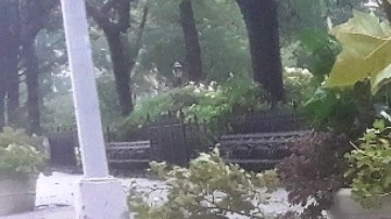 Fuertes lluvias y ráfagas de viento en Nueva York/Archivo.