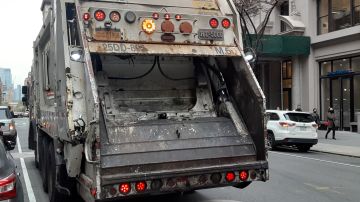 Camión de basura en Nueva York.