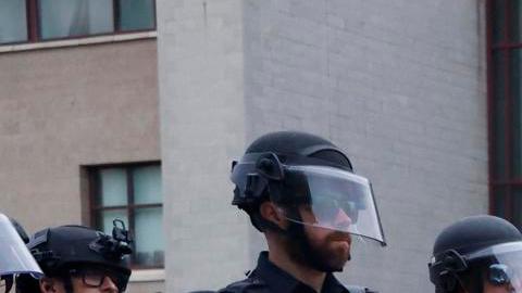 Días atrás, las fuerzas del orden desarticulan un campamento pro-palestino en el campus de la Universidad de California Irvine (UCI) en Irvine, California.