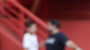 El centrocampista croata del Real Madrid Luka Modric, durante el calentamiento previo al partido de la jornada 35 de LaLiga EA Sports entre el Granada y el Real Madrid.