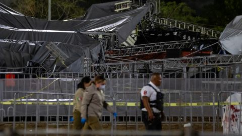 Suben a 5 muertos y 50 heridos tras caída de templete en acto de opositor Máynez en México