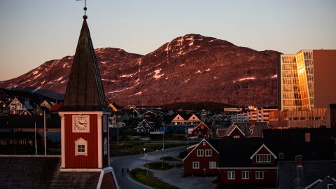 Vista de la ciudad de Nuuk, Groenlandia.