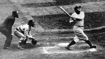 Babe Ruth en su última temporada en las Grandes Ligas.
