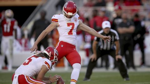 Harrison Butker, pateador de los Kansas City Chiefs.