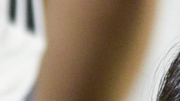 Antonela Roccuzzo junto a Mateo Messi.