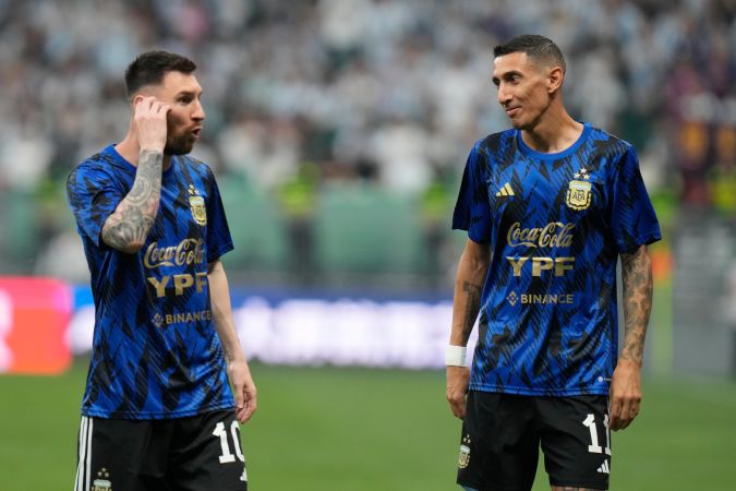 Lionel Messi y Ángel Di María.