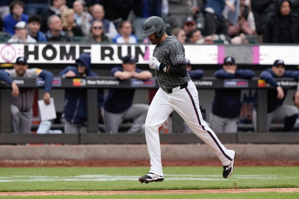 Jonrón de J.D. Martínez en el noveno inning con dos outs evitó no hitter de Atlanta sobre Mets [Video]