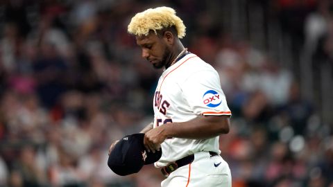 Ronel Blanco lanzó un no-hitter con los Astros esta temporada.