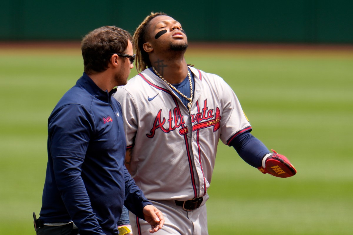 El Abusador se despide Lesión de Ronald Acuña Jr. lo dejará fuera de