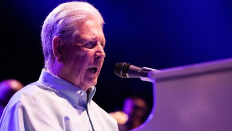 Brian Wilson actuando en vivo.