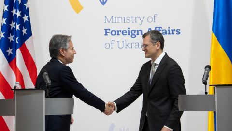 US Secretary of State Antony Blinken visits Kyiv