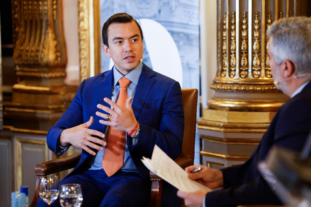 Daniel Noboa diferenció su política de seguridad en Ecuador de la que aplica Bukele en El Salvador