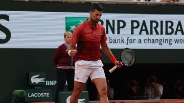 Novak Djokovic durante el Roland Garros 2024.