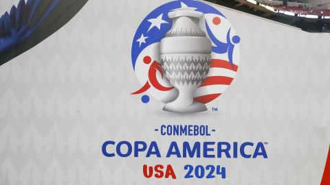 Logo de la Copa América 2024 durante partido de México vs. Jamaica.