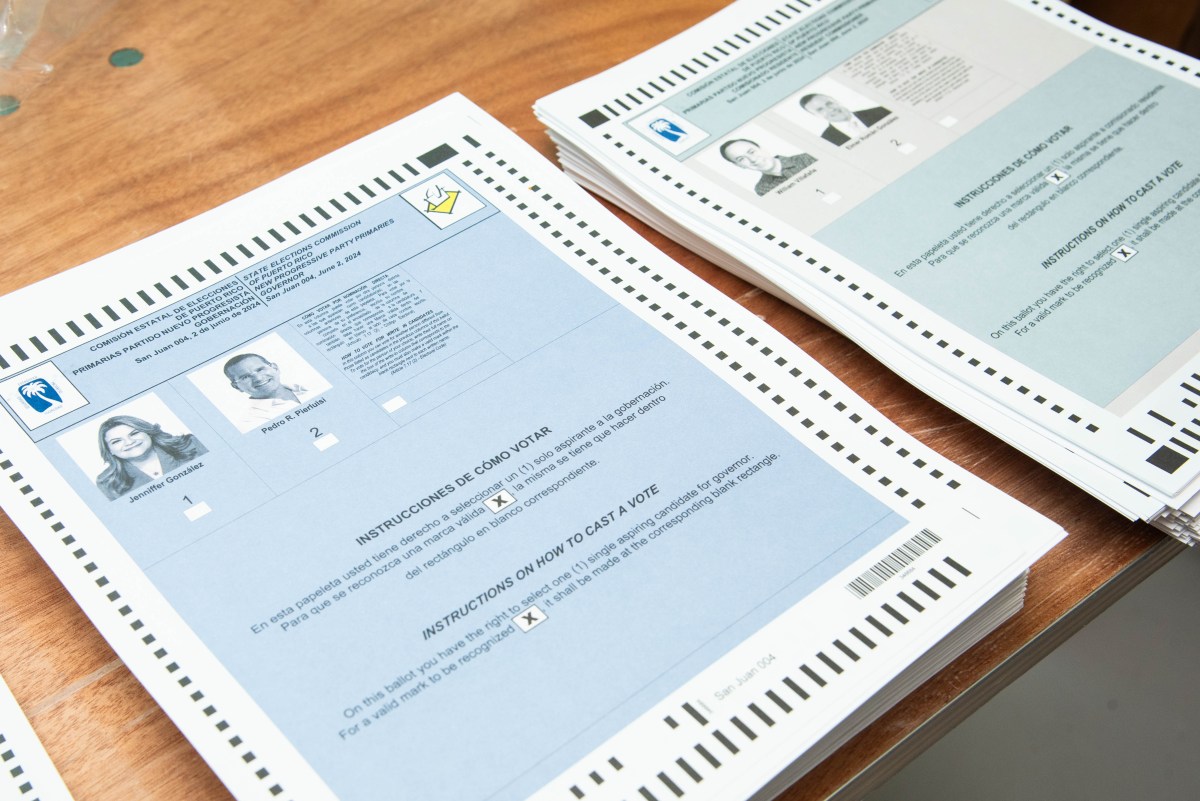 Primarias en Puerto Rico: Jenniffer González viste a gemelos con mensajes alusivos a su candidatura