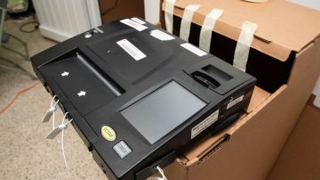 Máquina de contar votos en Puerto Rico