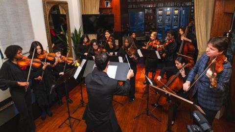 Concierto de Joshua Bell al recibir la Medalla Páez del Fondo Venezolano Americano para las Artes (VAEA) en NY.