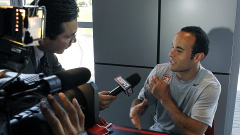 Landon Donovan en una entrevista.