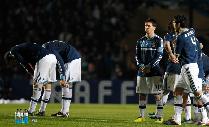 Tanda de penales que Argentina perdió con Uruguay en la Copa América 2011.