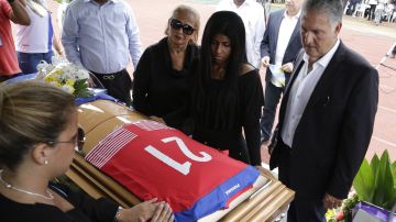 Funeral jugador panameño asesinado. (AP Photo/Arnulfo Franco).