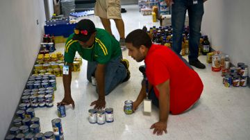 Alimentos donados huracán María