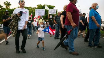 Protesta por apagones en Puerto Rico